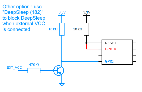DeepSleep and transistor