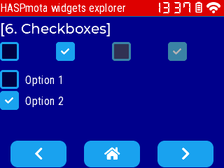 HASPmota checkbox
