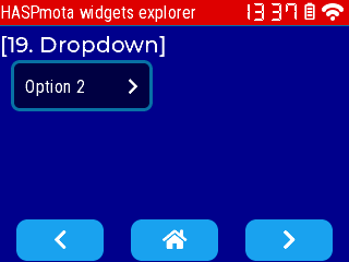 HASPmota dropdown