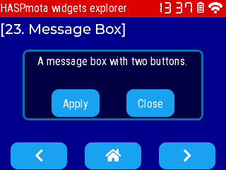 HASPmota msgbox