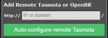 Add Remote Tasmota or OpenBK