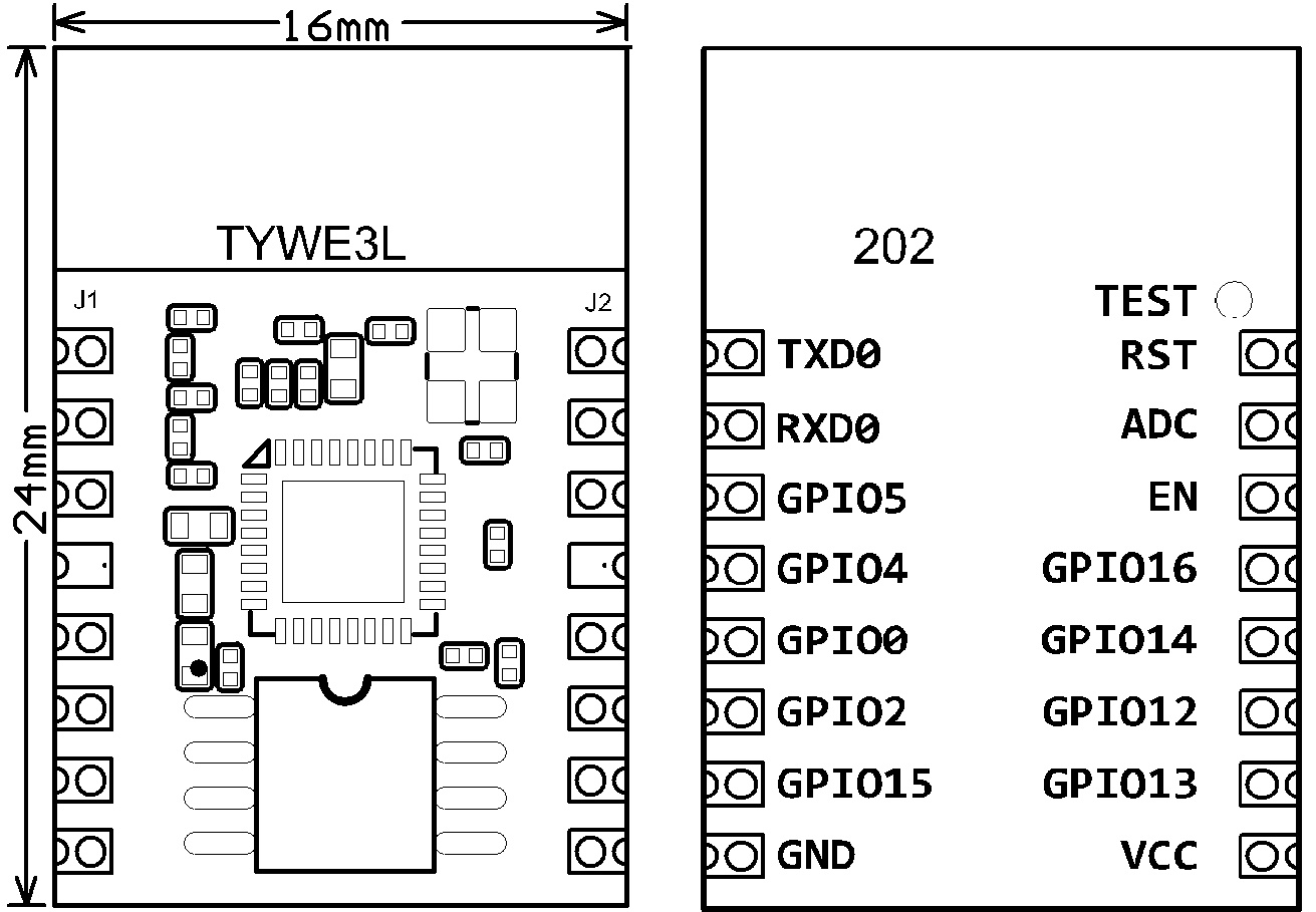 TYWE3L Pinout