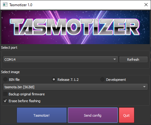 Tasmotizer UI