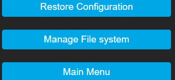 Manage File System button
