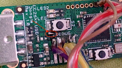 Solderpads on CC2531
