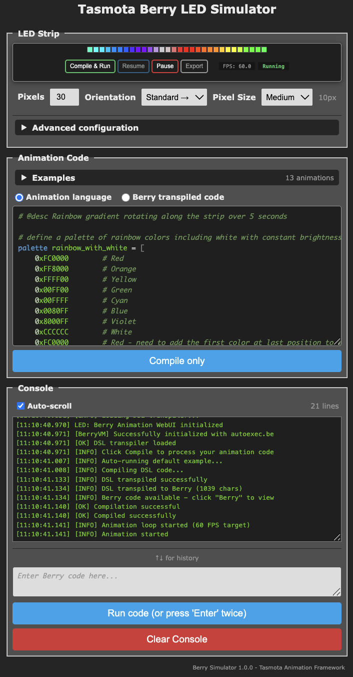 Tasmota_Berry_LED_emulator